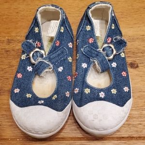 Gymboree shoes flowers denim County Club